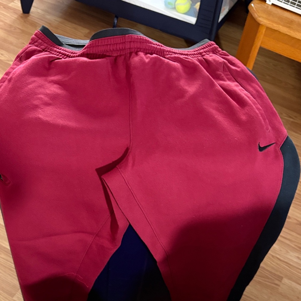 Nike red Jogger Pants